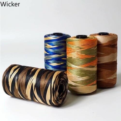 Flat Fancy Yarn Multi-color Yarn for Hand Crocheting Hat Bag Toy Shoes Diy Handknitting Yarn Spun Yarn for Blanket Knitting 100g