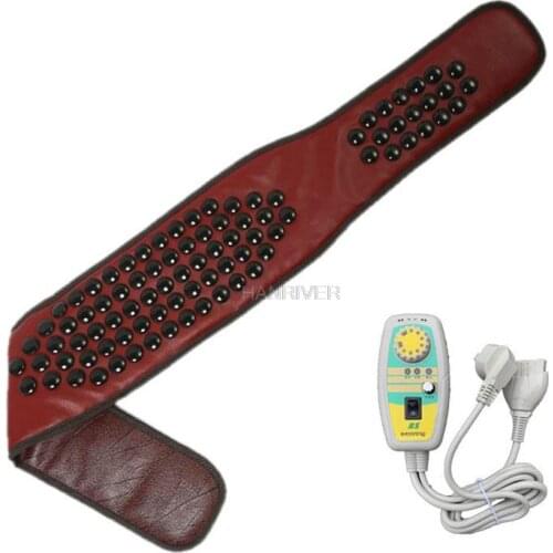 Lumbar stimulator germanium tourmaline electric heating abdominal belt far-infrared jade treatment pain relief jade belt