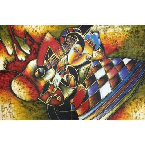 Hand Painted Abstract Oil Painting on Canvas Picasso Canvas Painting Wall Art Picture Painting for Living Room Home Decor