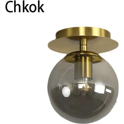 Nordic minimalist crystal ceiling lamp LEDINDOOR small ceiling lamp living room bedroom lamp balcony kitchen aisle ceiling lamp