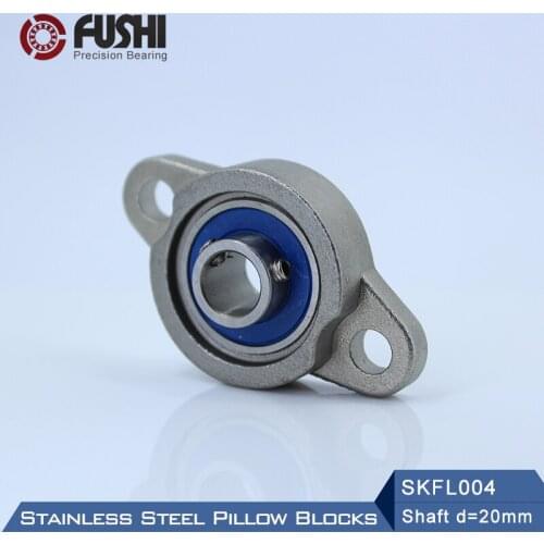 SKFL004 Bearing Shaft 20 mm ( 1 Pc ) SSKFL004 Stainless Steel Pillow Block S KFL004 20 mm Bearings