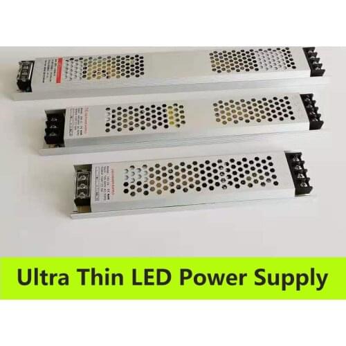 Ultra Thin LED Power Supply Output DC12V Lighting Transformers 60W 100W 150W 200W 300W Input AC190-240V Driver For LED Strips
