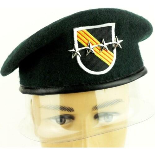 Vietnam War US Army SPECIAL FORCES GROUP GREEN BERET US MILITARY HAT BERET FLASH SFG CAP BADGE Military Store