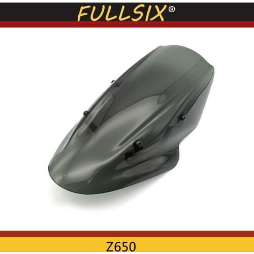 Motorcycle Parts Motorcycle Windshield WindScreen Viser VIsor Front Glass for KAWASAKI Z650 Z 650 2017