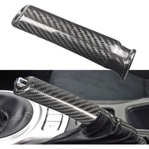 Carbon Fiber Car Handbrake Cover Handle Protector For Subaru BRZ For Toyota 86 Black