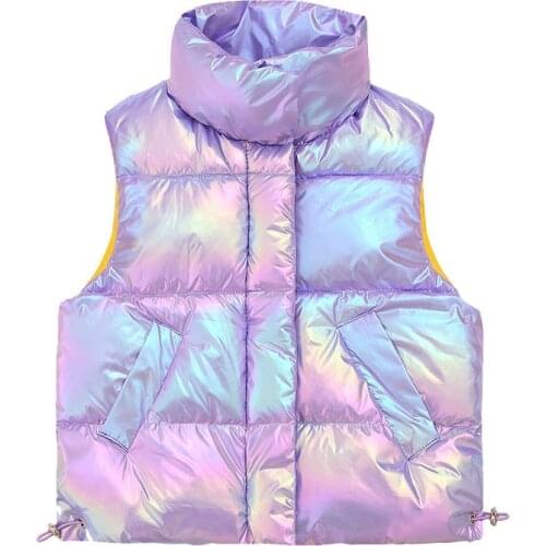 Kids Girls Vest Fashion Clothing Autumn Winter Boys Coats Childrens Bakery Clothes for Kid Down Cotton Vest Outerwear Windproof