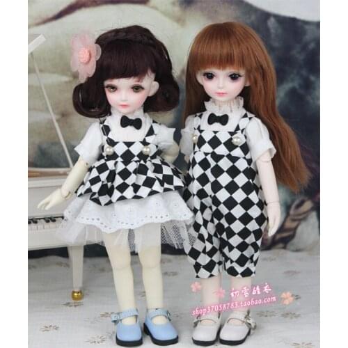 1/8 1/6 BJD clothing Accessories doll shirt + skirt or Bib pants set for BJD/SD YOSD,not include doll, shoes,wig and other E2515