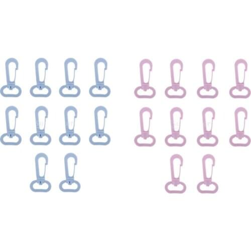 10pcs Pack Plastic Snap Hook Swivel Buckles Chain Hanger bag Parts Accessories
