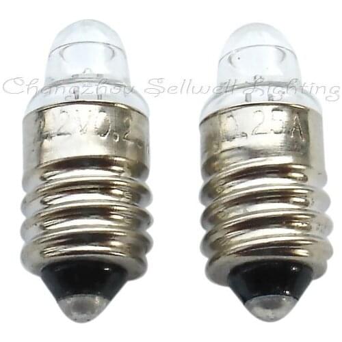 2.2v 0.25a E10x22 Good!miniature Bulbs Lighting A005