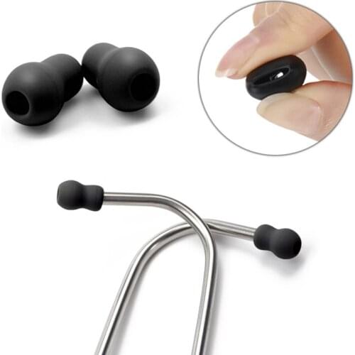 2PCS Universal Super Comfortable Soft Stethoscope Replacement Earbuds Earplug Eartips Earpieces for Littmann Stethoscope