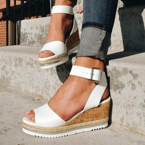 2021 Flip Flop Chaussures Femme Platform Sandals Plus Size 35-43 Wedges Shoes For Women High Heels Sandals Summer Shoes