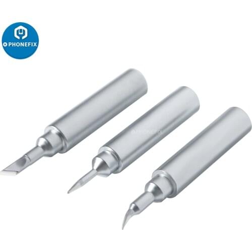 3pcs Lead-free Soldering Iron Tip 900M Sting Welding Tools Pure Copper 936 Soldering Iron Head Set for 936 Soldering Station