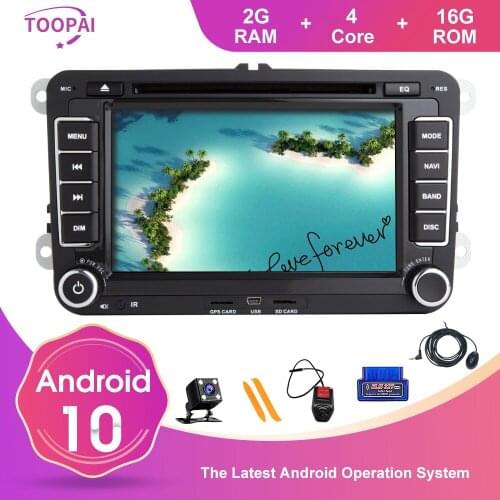 Toopai For VW/Volkswagen/Golf/Polo/Tiguan/Passat/b7/b6/SEAT/leon/Skoda/Octavia Android 10 GPS Navigation Multimedia Player Radio