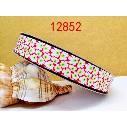 Free shipping 50 yard per size printed grosgrain ribbon 12852