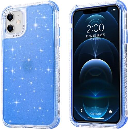 Phone Case For iPhone 13 12 11 Pro Max XR XS MAX 7 8 Plus X 11 12 Mini Shockproof Silicone Protection Transparent Back Cover