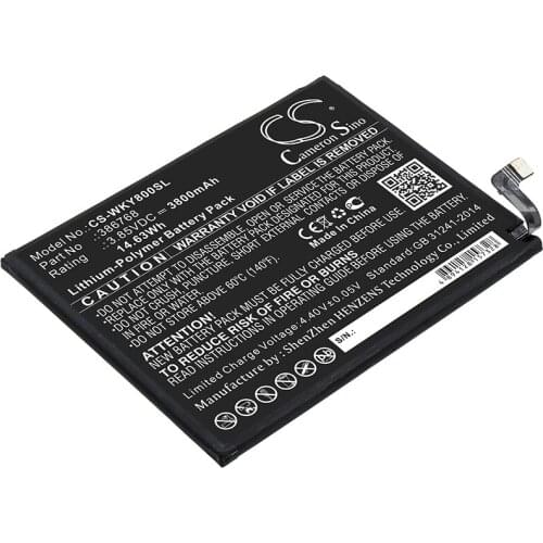 CS 3800mAh / 14.63Wh battery for Wiko W-V720, Y80 386768