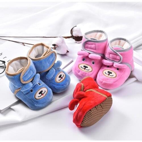 Baby Winter Warm First Walkers Cotton Baby Shoes Cute Infant Baby boys girls shoes soft sole indoor shoes for 0-18M