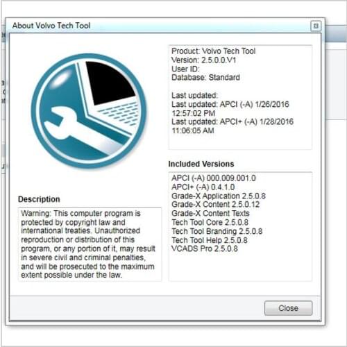 For Volvo Premium Tech Tool 2.5.10 Development With Apci+ Update+New Devtool Plus(ACPI+)
