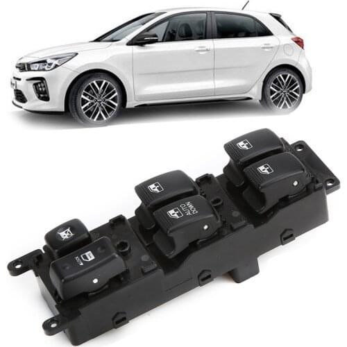 Left Driving Power ABS Car Electric Window Glass Lift Main Control Switch Fit for RIO 07-09 93570-1G200