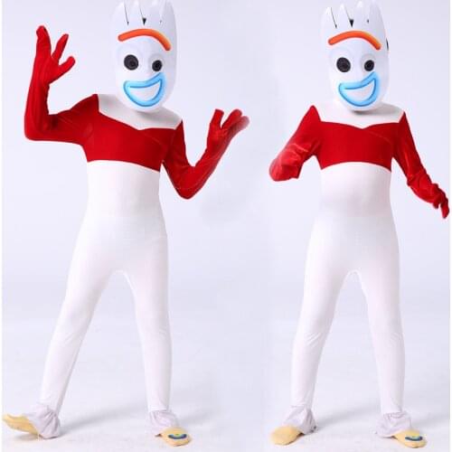 Toy Story 4 Forky Costume Cosplay For Kids Children Halloween Costume For Kids Carnival Party Dress Up Suit