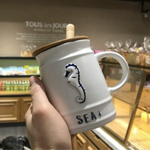 Marine Organism Ceramics Mugs Coffee Mug Milk Tea Office Cups Drinkware The Best Birthday Gift With Gift Box For Friends
