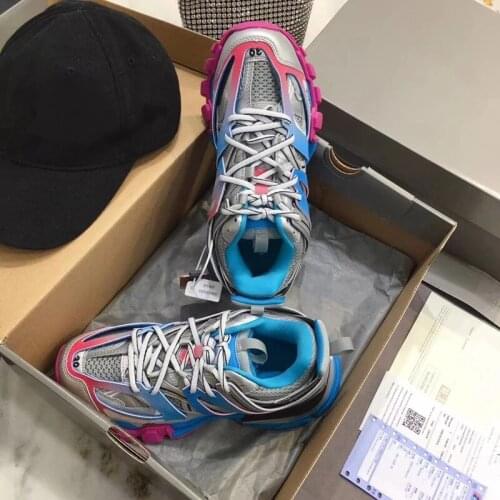 2021 Originele Nieuwe Track Sneaker Gemengde Kleur Vrouwen Parijs Triple Sneakers Schoenen Vrouwen Mannen Trainers Manden Vader