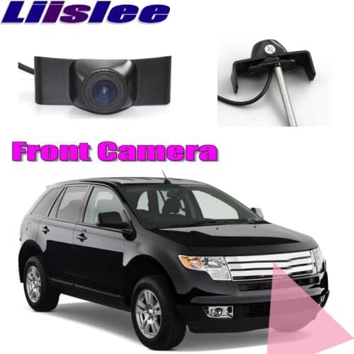 LiisLee Car Front Camera For Ford Edge U387 2007-2018 Blind Spot Hood Mesh Front Grille CAM DIY Manually Control Front Camera