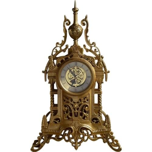 Metal Digital Table Clock Vintage Antique Classic Table Clock Date Display Time Relojes De Escritorio Home Decor Clocks OO50TC