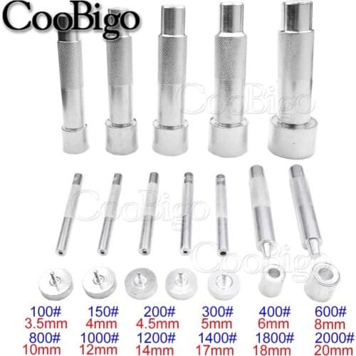 1 Set 3.5-20mm Handmade Metal Eyelets Mold Tool Grommet installation Carbon Steel DIY Tool Leather Craft Accessories