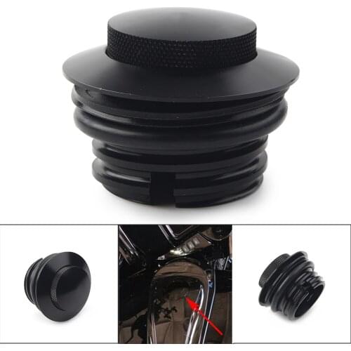 Motorbike Flush Pop Up Reservoir Gas Cap Vented Fuel Tank Cover For Harley Road Street Glide FLTRX FLTR FLTR FLHX FLHXS