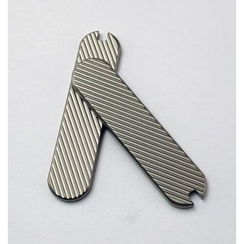 Handle Patch DIY Knife Handle Material Making Titanium Alloy TC4 Patches For 58mm Victorinox Swiss Army Patches Dropshipping New