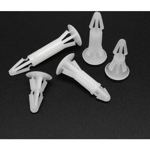 50pcs Nylon Plastic Standoff Spacer Rivet Screw Reverse Push Snap In Clip Fixed Support PCB Circuit Board for 3-4 4.5-5.5mm Hole