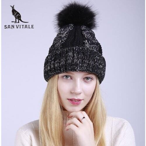 Skullies Beanies Hats Women Hats Winter Warm Gift Beanie Cashmere For Dress Christmas Clothes Fur Pompom High Quality Designer