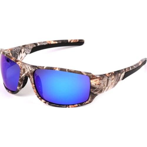 Mounchain Outdoor Sport Fishing Sunglasses with Camouflage Frame Polaroid UV400 Glasses for Mens Fishing Hunting Boating