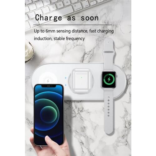YOUXIU 15W Wireless 5in1 Charger For iPhone 12 Pro MAX 11 XS Qi Fsat Charging Pad For Apple Watch 543 AirPods 2 Pro Charge