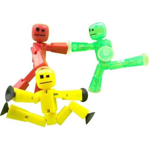10-20pcs Color Random Sucker Toy DIY Sticky Robot Anima Screen Animation Studio Action Figure Toy Kids Game Toys for Xmas Gifts