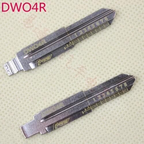 10PCS/LOT DWO4R Engraved Line Key Blade For Buick Excelle GL8 Chevrolet Sail Lova Scale Shearing Teeth Cutting Key Blank 2 IN 1