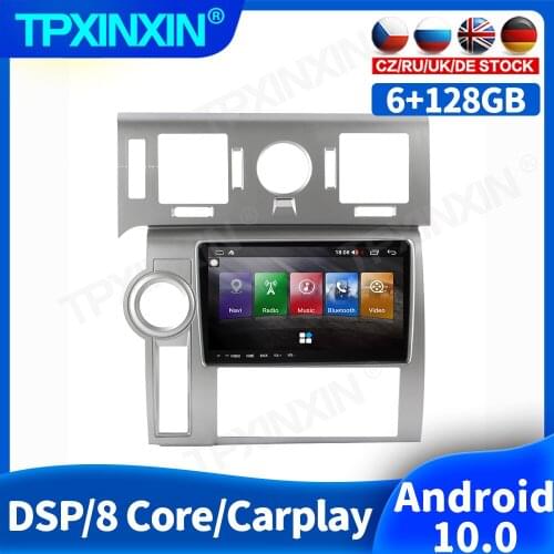 128GB Android 10.0 For Hummer H2 2008 Car Radio Accessories Multimedia Video Player Navigation GPS Head Unit Auto 2din No DVD