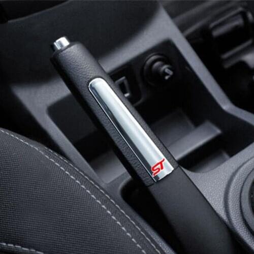 2013 2014 2015+ New Sale Words ABS Chrome Trim Handbrake Paillette Decoration Stickers Case for Ford Fiesta Ecosport Accessories