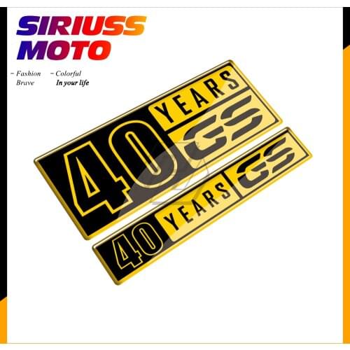 3D Resin Motorcycle Tank Pad 40 Years Sticker Case for BMW F700GS F800GS F850GS G310GS F650GS R1200GS R1250GS Decals