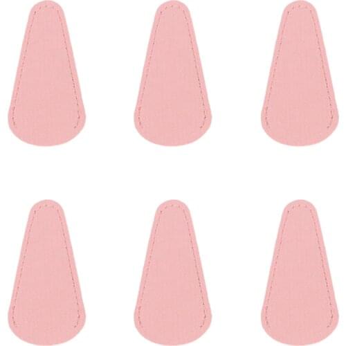 6pcs Eyebrow Trimming Collect Scissors Sheath Protection Cover PU Leather Colorful Sewing Safety Embroidery Durable Portable