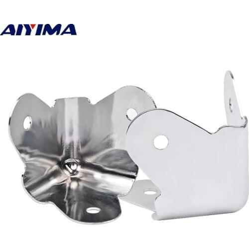 AIYIMA 8Pcs Audio Active Speakers Protection Stainless Steel Triangle Angles Cases Speaker Repair Parts Accessories Home Theater