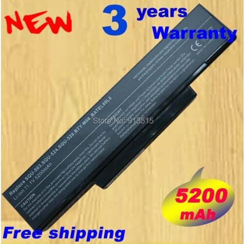 Laptop Battery for Asus SQU-528 SQU-503 BTY-M66 MSI 610 6cell
