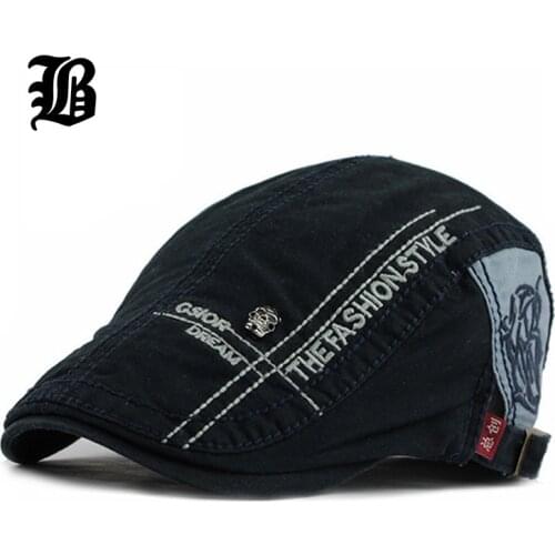 [FLB] Fashion Unisex Spring Autumn Skull Beret Buckle Flat Caps Vintage Solid Warmer Berets Leisure Boinas Hat For Womens Mens