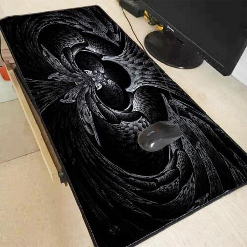 XGZ COOL Black Background Flower Texture Gaming Large Mouse Pad Gamer Big Mouse Mat Computer Mousepad Game Keyboard Desk Mat XXL