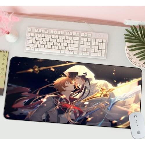 Genshin Impact Tartagli Large Mouse Pad Gaming Accessories XL Laptop Gamer Mousepad Anime Antislip Mat Keyboard Desk Mats Carpet