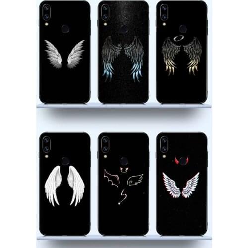 Angel wings demon wings pattern Phone Case For Xiaomi Redmi note 7 8 9 t max3 s 10 pro lite funda shell coque cover