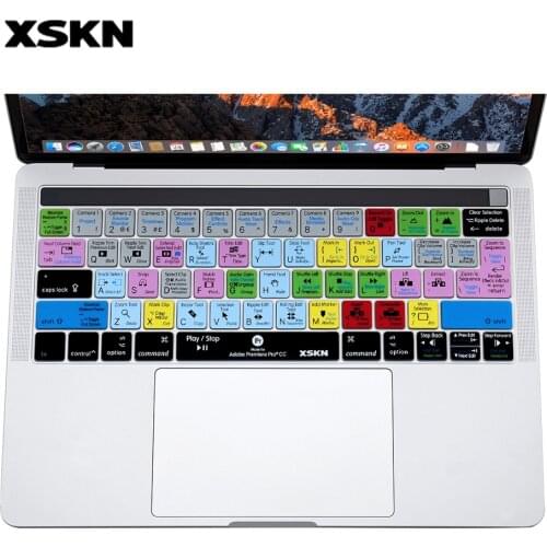 XSKN for Adobe Premiere / PR CC Keyboard Cover Skin for New MacBook Pro 13" A1706 & Pro 15" A1707 With Touch Bar (2016 Release)
