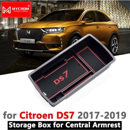 For Citroen DS7 DS 7 Armrest Box Storage Stowing Tidying Organizer Internal Accessories Auto Car Styling 2017 2018 2019 2020