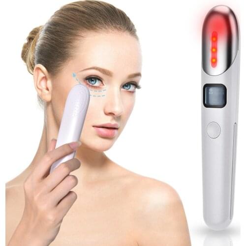 Electric Eye Massager Anti Wrinkle USB Rechargeable 4-in-1 Massage Device Anti Aging Eye Care Hot Massage Vibration Instrument